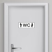 Toilet sticker Man/Vrouw 8 | Toilet sticker | WC Sticker | Deursticker toilet | WC deur sticker | Deur decoratie sticker