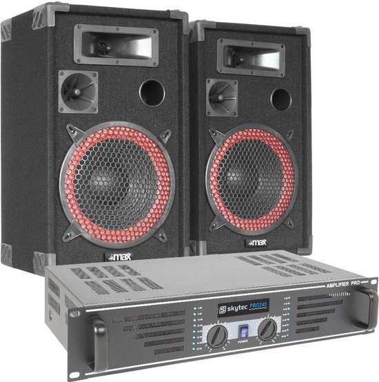 maandag Staat Goed gevoel Complete DJ PA set van SkyTec 500W | bol.com