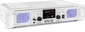 SkyTec SPL700MP3 witte stereo DJ versterker met ingebouwde USB MP3 speler - 2x 350W