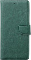 Xssive Hoesje voor Oppo F17 - Book Case - Groen