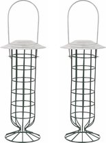 Set van 2x stuks vogel vetbollen houders staand/hangend 27 cm - vogels voeren winter