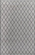 MOMO Rugs - Stockholm 190 Vloerkleed - 200x300 cm - Rechthoekig - Laagpolig, Structuur Tapijt - Landelijk, Modern, Scandinavisch - Beige, Grijs