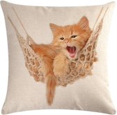 Kussenhoes Rood kitten met hoog knuffelgehalte (500238)