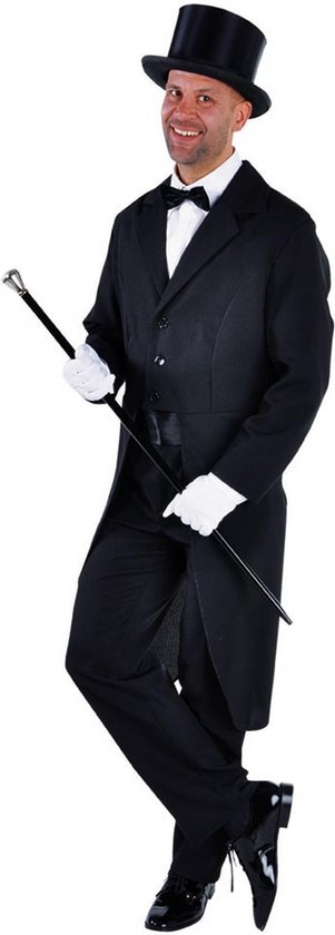 Costume de danse et de divertissement | Frack coat Fred Astaire Black Man | XL | Costume de carnaval | Déguisements