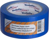 Verlofix Duct Tape Supersterk 50 Mm X 25 M Pvc Blauw