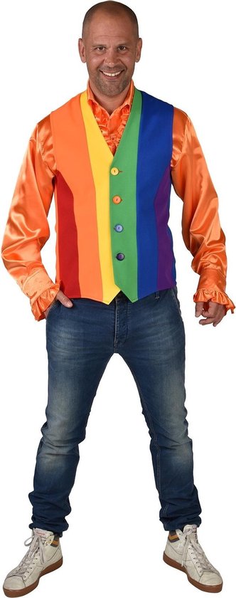 Magic Design Vest Rainbow Polyester Maat Xl/xxl