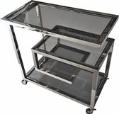 By Kohler Bar Trolley 83x42x78cm M / Zwart Glas (110810)