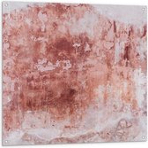 Tuinposter – Wit/Roze Vlekken - 100x100cm Foto op Tuinposter  (wanddecoratie voor buiten en binnen)