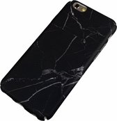Apple iPhone 6 / 6s - marmer hard hoesje Laurent zwart - Geschikt voor