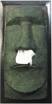 Rotary Hero® Moai - Tissue Box Cover - Tissuehouder - Grijs