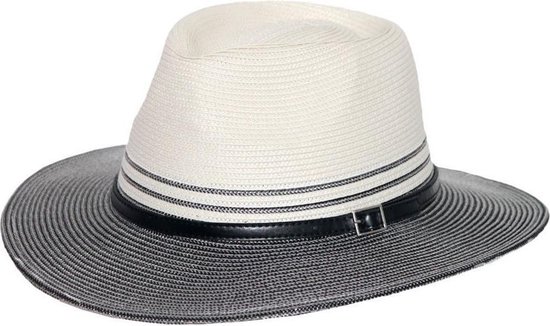 Bella Fedora Ladies UV protection solaire UPF50 + - House of Ord - Taille: 58cm - Couleur: Ivoire / Zwart