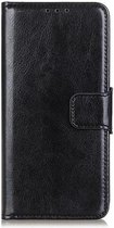 OnePlus 8 Hoesje Bookcase Zwart - OnePlus 8 Hoesje Wallet Case - OnePlus 8 Book Case - OnePlus 8 Portemonee Cover Zwart Black