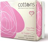 Cottons Ultra Super - 12 stuks - Maandverband