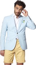 OppoSuits Deluxe Birdie - Soft Blue - Heren Blazer - Maat: EU 60 - Zomers