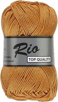 Lammy yarns Rio katoen garen - oranje bruin (116) - pendikte 3 a 3,5 mm - 1 bol van 50 gram