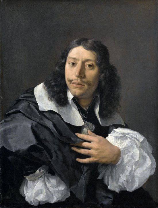Karel du Jardin, Zelfportret, op canvas, afmetingen van dit schilderij zijn... | bol.com