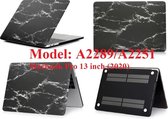 Macbook Pro 13 inch - 2020 A2289 - A2251 - A2338 M1 | Marmer Zwart