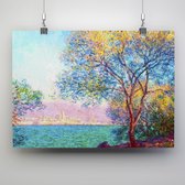 Poster Antibes in de ochtend - Claude Monet - 70x50cm
