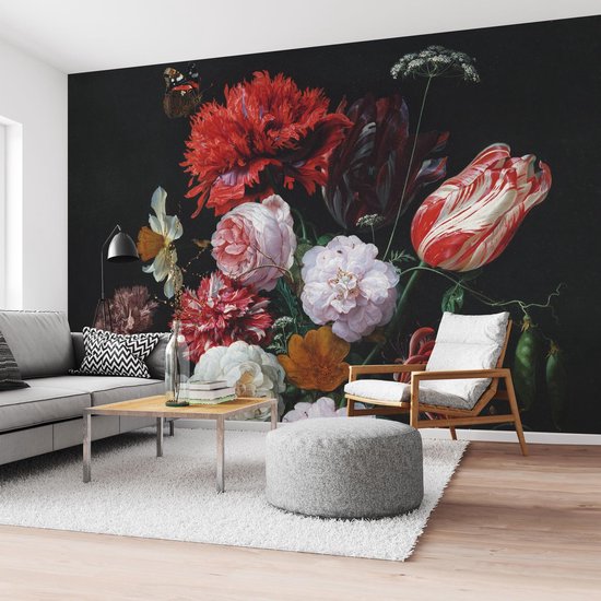 Fotobehang De Heem Stilleven met bloemen 260x384 cm