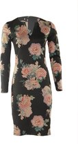 SRNDPTY Jurk Carly Flowergarden zwart XS