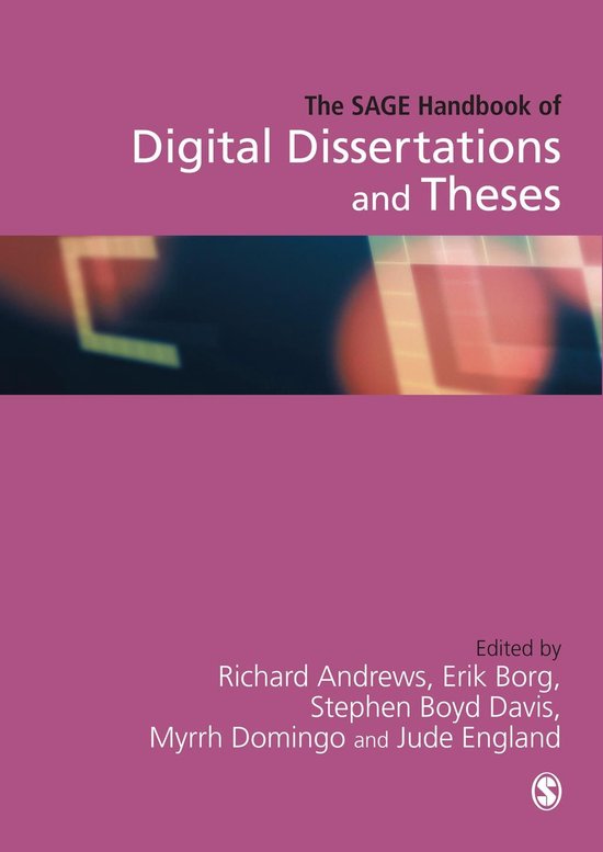 The SAGE Handbook of Digital Dissertations and Theses - cover