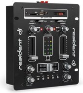 DJ25 DJ-mixer mengpaneel versterker bluetooth USB zwart/wit