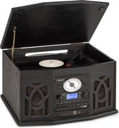 NR-620 DAB stereo-installatie hout platenspeler DAB+ cd-speler bruin