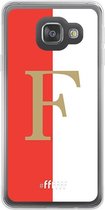 6F hoesje - geschikt voor Samsung Galaxy A3 (2016) -  Transparant TPU Case - Feyenoord - F #ffffff