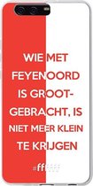 6F hoesje - geschikt voor Huawei P10 Plus -  Transparant TPU Case - Feyenoord - Grootgebracht #ffffff