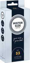 Mister Size 53 mm 10 pack - Condoms - Mister Size - transparent