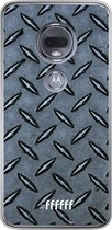 Motorola Moto G7 Hoesje Transparant TPU Case - Diamond Plate #ffffff