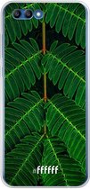 Honor 10 Hoesje Transparant TPU Case - Symmetric Plants #ffffff