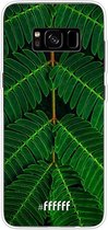 Samsung Galaxy S8 Plus Hoesje Transparant TPU Case - Symmetric Plants #ffffff
