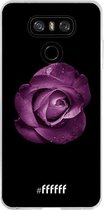 6F hoesje - geschikt voor LG G6 -  Transparant TPU Case - Purple Rose #ffffff