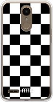 LG K10 (2018) Hoesje Transparant TPU Case - Checkered Chique #ffffff