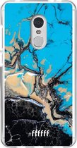 Xiaomi Redmi 5 Hoesje Transparant TPU Case - Blue meets Dark Marble #ffffff