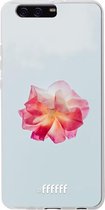 Huawei P10 Plus Hoesje Transparant TPU Case - Rouge Floweret #ffffff