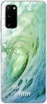 Samsung Galaxy S20 Hoesje Transparant TPU Case - It's a Wave #ffffff