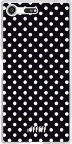Sony Xperia XZ Premium Hoesje Transparant TPU Case - Onyx Dots #ffffff