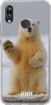Huawei P20 Lite (2018) Hoesje Transparant TPU Case - Polar Bear #ffffff