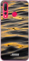 Huawei P30 Lite Hoesje Transparant TPU Case - Water Waves #ffffff