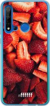 Huawei P20 Lite (2019) Hoesje Transparant TPU Case - Strawberry Fields #ffffff