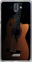 Nokia 8 Sirocco Hoesje Transparant TPU Case - Guitar #ffffff