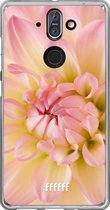 Nokia 8 Sirocco Hoesje Transparant TPU Case - Pink Petals #ffffff