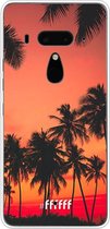 HTC U12+ Hoesje Transparant TPU Case - Coconut Nightfall #ffffff