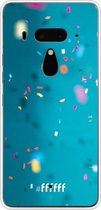 HTC U12+ Hoesje Transparant TPU Case - Confetti #ffffff