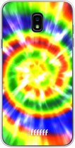 Samsung Galaxy J7 (2018) Hoesje Transparant TPU Case - Hippie Tie Dye #ffffff