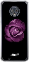 6F hoesje - geschikt voor Motorola Moto G6 -  Transparant TPU Case - Purple Rose #ffffff