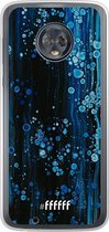 Motorola Moto G6 Hoesje Transparant TPU Case - Bubbling Blues #ffffff