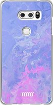 LG V30 (2017) Hoesje Transparant TPU Case - Purple and Pink Water #ffffff